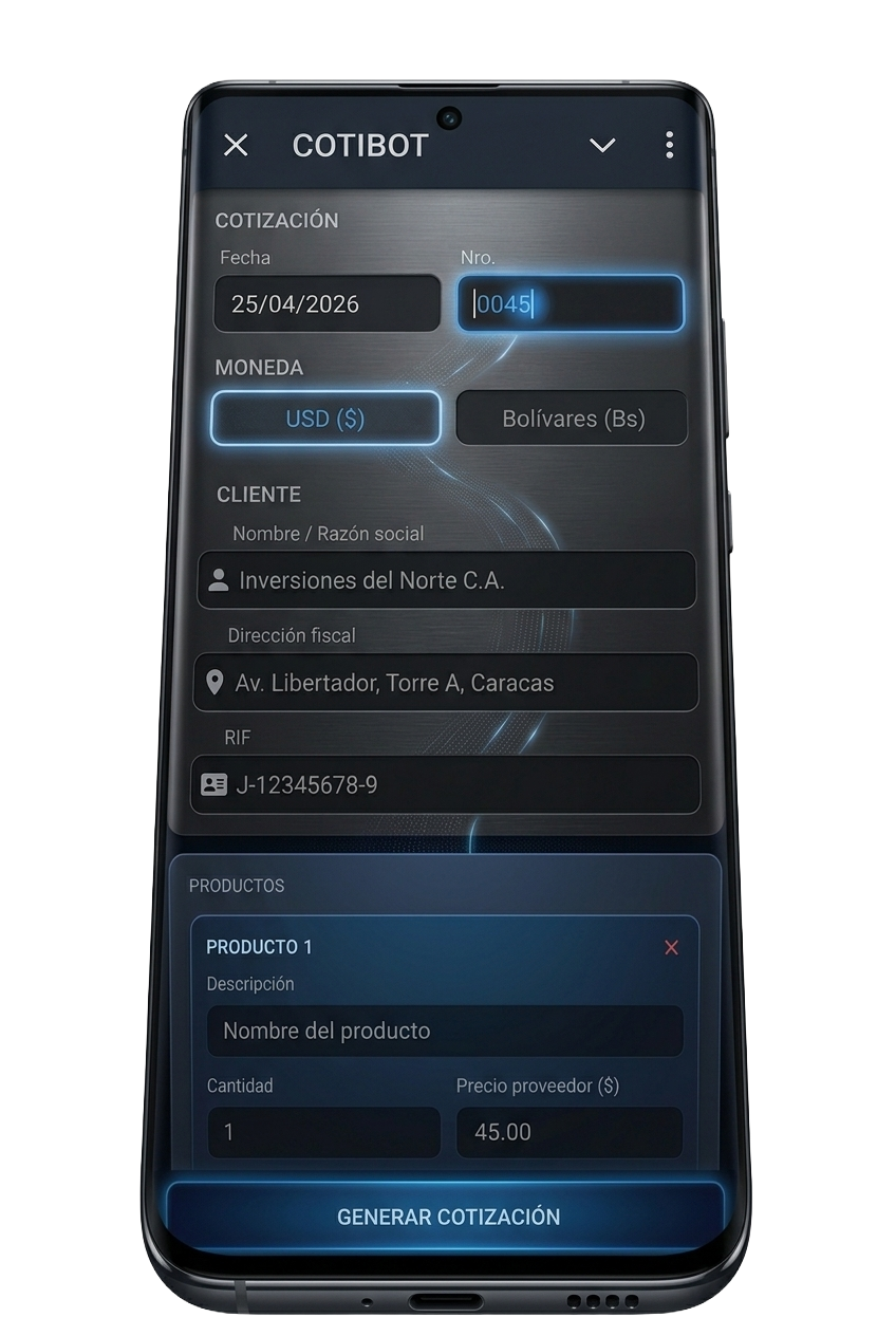 CotiBot WebApp Interface